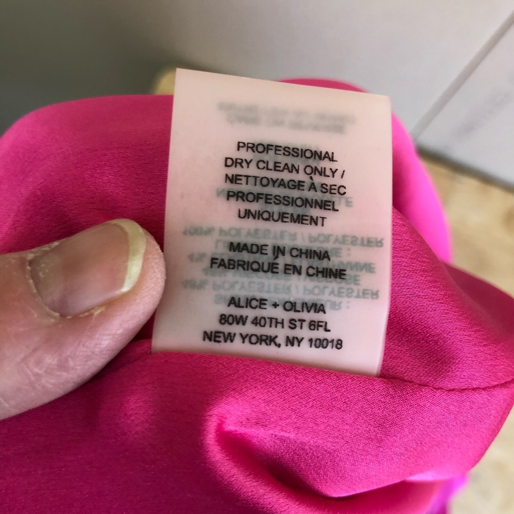 NWT Alice+Olivia Pink Peplum Pencil Skirt - Picture 10 of 10